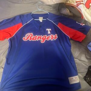 Texas Rangers Blue and Red Jersey Yu Darvish